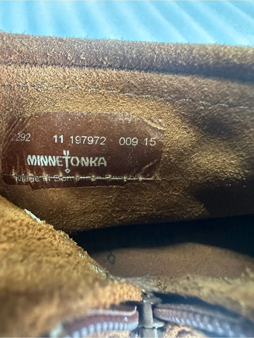 Minnetonka Kids Brown Suede Fringe Moccasin Boots